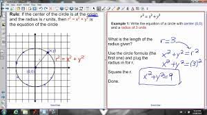 Part i model problems part ii practice problems part iii homework. 2 4 Equation Of A Circle Youtube