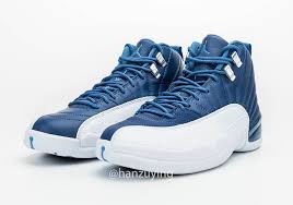 The air jordan 12 dark grey is a clean, neutral colorway of michael jordan's beloved twelfth signature shoe. Air Jordan 12 Retro Stone Blue 130690 404 Release Date Nice Kicks