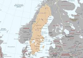 Il potere legislativo è esercitato dal parlamento (riksdag). Svezia Carta Geografica Mappa Svedese