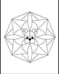Coloring pages for children : Wuf Shanti Yoga Dog For Kids Mandala Coloring Page Tpt