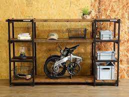 アイアンユニットシェルフ アイキュー を組み合わせたラック アイキュー オープンシェルフ diy 部屋 レイアウト