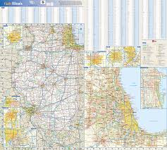 The forty eight contiguous states and washington, d.c. Illinois State Wall Map By Globe Turner