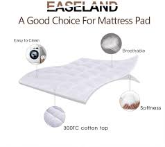 Discover answers · searching results Buy Easeland King Size Mattress Pad Pillow Top Mattress Cover Quilted Fitted Mattress Protector Cotton Top 8 21 Deep Pocket Cooling Mattress Topper 78x80 Inches White Online In Turkey B07413blnn