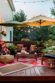 Patio Decor Refresh With Bed Bath Beyond Teak Conversation Set Patio Deck Designs Outdoor Deck Decorating Diy Patio