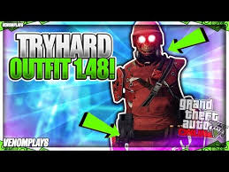 Gta 5 Online Best Red Joggers Tryhard Modded Outfit Using Clothing Glitches 1 48 Youtube