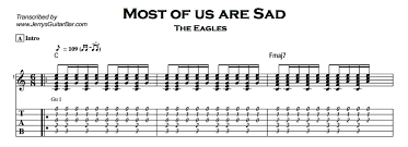 Here are the most popular versions guitar tabs, chords, ukulele chords, guitar pro. The Eagles Most Of Us Are Sad Guitar Lesson Tab Chords Jgb