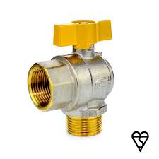 Brass Male x Female Angle Pattern Ball Valve - EN331 Gas ...