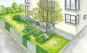 1 Garten 2 Ideen Terrasse Mit Wohnlichem Vorgarten Vorgarten Vorgarten Terrasse Gartengestaltung