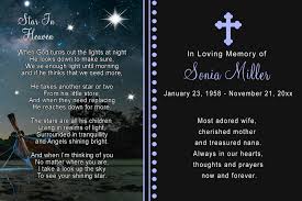 Funeral Poem Card Funeral Poems Celebration Of Life Poems