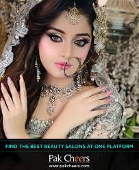 Now Find The Best Bridal Beauty Salons At Pakcheers Find The Best Fashion Brands Jewellers Bea Pakistani Bridal Makeup Bridal Makeup Images Bridal Beauty Salon