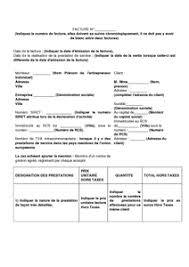 Modele De Facture Prestations De Service Modele De Lettre Gratuit Exemple De Lettre Type Documentiss Modele Facture Modeles De Lettres Exemple De Lettre