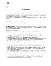 Job description senior finance officer 1. We Re Hiring Uganda