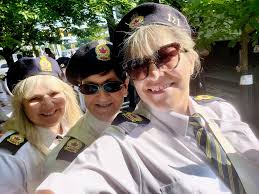 Beautiful morning for a parade honoring veterans