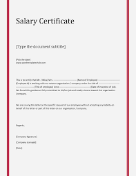 21 Free Salary Certificate Template Word Excel Formats Regarding Sample Certificate Employment Template Certificate Format Certificate Templates Nurse Cover