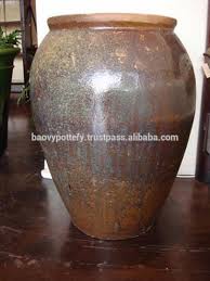 Le tauci plant pots, large planter ceramic, 8.3+6.9+5.7 inch flower pot for plants with drainage holes, garden planters outdoor, indoor house plants, set of 3, reactive glaze blue. Rustic Glazed Outdoor Ceramic Flower Garden Planters And Pots Buy Rustic Flower Pots Outdoor Pots Ceramic Pottery Product On Alibaba Com