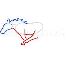 The images above represents how your finished drawing is going to look and the steps involved. How To Draw The Mustang Logo Step By Step Drawing Guide By Dawn Dragoart Com