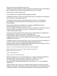 Wish clauses in case fill in exercises: Past Unreal Conditional Verb Languages