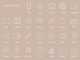 App Icon Bundle Beige For Iphone Ios 14 Instant Download Etsy App Icon App Icon Design Ios Icon