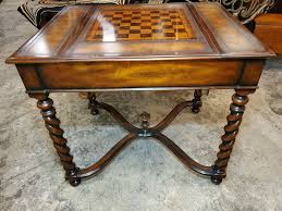 Game tables chairs by theodore alexander. Theodore Alexander Game Table Chess Backgammon Designer Long Valley Traders