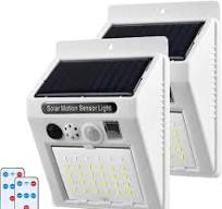 AMZSTAR Solar Motion Sensor Security Lights Wall Lights with ...