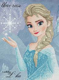 I stitched mine in pink, but you could use more natural colours if you prefer. Elsa Digital Cross Stitch Pattern
