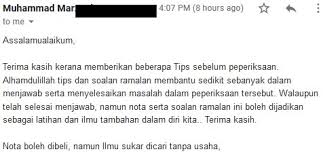 Contoh Soalan Peperiksaan Online Pembantu Hidupan Liar G19