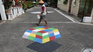 Selain lukisan dinding dalam bentuk mural, lukisan dinding 3d menjadi salah satu lukisan dinding yang banyak diminati oleh sebagian orang. Menengok Kreativitas Lukisan 3d Ala Warga Perumahan Nogotirto V Gamping Sleman Tribun Jogja