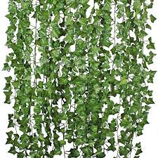 Hogado 84 Feet Artificial Hanging Plants Fake Vines Silk Ivy Leaves Greenery Garland For Wedding Kitchen Artificial Hanging Plants Hanging Vines Hanging Plants