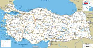 Independent country straddling southeastern europe and western asia. Detailed Clear Large Road Map Of Turkey Ezilon Maps