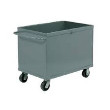 Jamco Solid Panel Box Truck Bl448 48x36 1200 Lb Capacity Trucks Paneling Trash Can