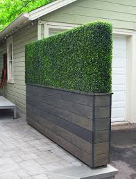 When we started our patio renovation i didn't think much of this fence. Artificial Boxwood Hedge Ideas Houzz
