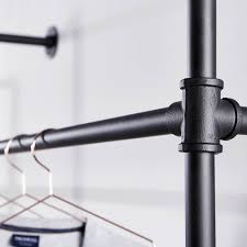 Diy Kleiderstange Aus Rohren Selber Bauen Industrial Style Pamo Design Shabby chic garderobenständer in weiß massiv.
