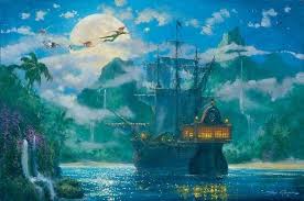 Pin By Hungergamesgal On It All Started With A Mouse Disney Fine Art Disney Art Peter Pan Art