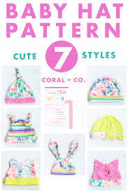Diy Baby Hat Sewing Pattern And Tutorial Knit Baby Hat Baby Hat Sewing Pattern Hat Patterns To Sew Baby Sewing Patterns