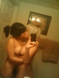 Lesbians kissing nude selfies - Naked photo.