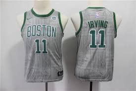 Джерси ламаркуса олдриджа city edition 20/21. Celtics 11 Kyrie Irving Gray Youth City Edition Nike Swingman Jersey