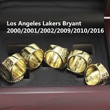 2010 los angeles lakers nba championship ring 18k heavy gold plated bryant *usa* $49.95. 6pcs Set Championship Ring Replica Los Angeles Lakers Bryant Ring Set 2000 2001 2002 2009 2010 2016 Champion Ring With Wooden Box Size 11 Wish