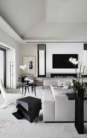 Abstract Art Black Contemporary Living Rooms Design Living Modern Room White In 2020 Monochrome Living Room Contemporary Living Room White Elegant Living Room