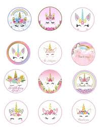 I usually try to make fun cakes for my kids birthdays but i am definitely not a great cake decorator. Best 12 Free Printable Unicorn Cupcake Toppers Paper Trail Design Skillofking Unicorn Cupcakes Toppers Unicorn Birthday Party Decorations Unicorn Birthday