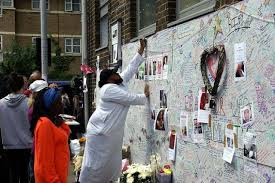 Remembering Grenfell Tower Fire Victims Bramley Road London Tower Fire Street View
