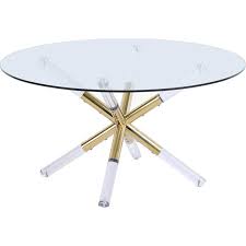 From furniture to home decor, we have everything you need to create a stylish space for your family and friends. Meridian Furniture Mercury Acrylic And Gold Metal Glass Top Coffee Table 284 C