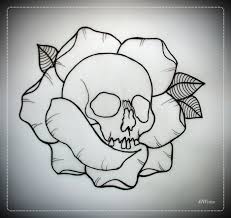 Pin By Randy Gonzales On New Embroidery Project Skulls Drawing Tattoo Outline Drawing Easy Skull Drawings