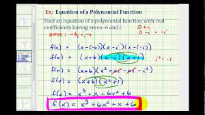 Polynomials of degree one, two or three are respectively linear polynomials, quadratic polynomials and cubic polynomials. Ex 3 Find A Degree 3 Polynomial Function Given Imaginary Zeros Youtube