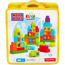 Mega Bloks First Builders Abc Spell Playset Walmart Com In 2020 Mega Bloks Black Friday Toys Rainbow Bag