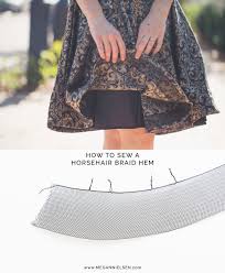I recently started leasing an older qh mare who is broke broke broke. How To Sew A Horsehair Braid Hem Megan Nielsen Patterns Blog