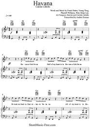 Right hand piano tutorial and piano sheet music with lyrics. Havana Sheet Music Camila Cabello Clarinet Sheet Music Sheet Music Piano Sheet Music Free