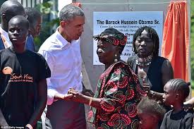 Family matriarch sarah obama passed away monday while receiving treatment for an undisclosed ailment at a hospital in kisumu, in western kenya, authorities said in a statement. Barack Obama And Step Grandmother Sarah Obama 96 Dance At Half Sister Auma S Kenyan Youth Center Daily Mail Online