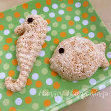 Rice Krispie Treat Sea Animals Fun Summer Treats For Kids Beach Party Food Pool Party Food Rice Krispies