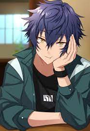 twitter blue hair anime boy anime boy smile anime boy hair