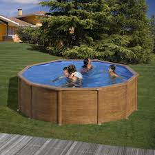 Piscine Acier Ronde Maldivas Aspect Bois D 4 60 M Gre Gamm Vert